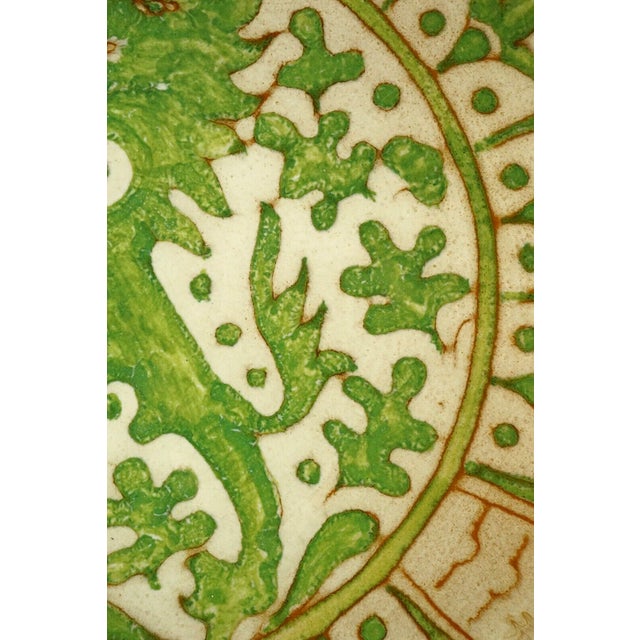 Large Vintage Italian Ceramic Majolica Plate by Domenico Matteucci & Wanda Berasi, 1972 For Sale - Image 9 of 18