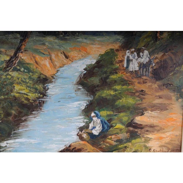 O. Birkholz, Scene with Palm Trees, Oil Painting For Sale - Image 4 of 13