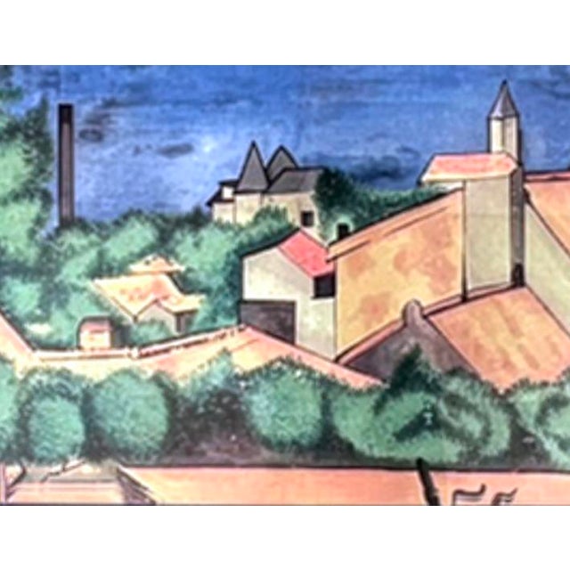 The School of Paris Vintage Landscape Painting in the Manner of Paul Cézanne For Sale - Image 3 of 5
