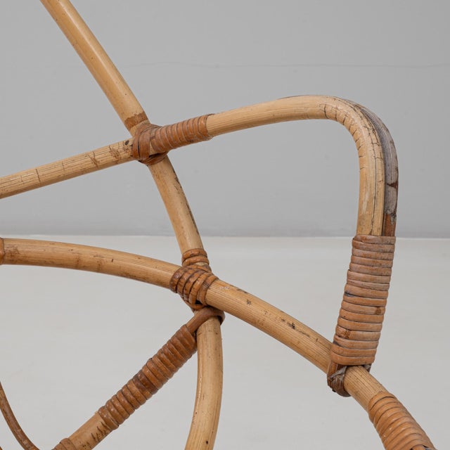 Brown 1960s French Bamboo Lounge Chairs - A Pair For Sale - Image 8 of 18