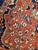 Antique Farahan Sarouk Handmade Oriental Rusty Red & Navy Blue Rug For Sale - Image 4 of 12