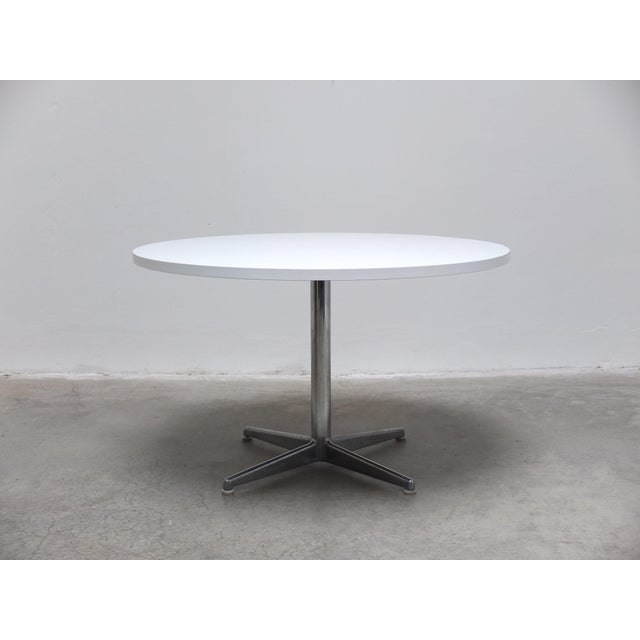 Metal Space Age Round Dining Table, 1970s For Sale - Image 7 of 16