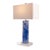 2020s Oceanic Marbled Blue Cylindrical Lamp For Sale - Image 5 of 8