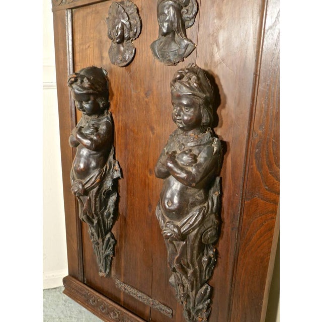 Vintage Leathermache Putti, 1700s For Sale - Image 10 of 11