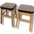 Mid-Century Stools in Oak with Tweed Upholstered Seats, Set of 2 For Sale - Image 6 of 9