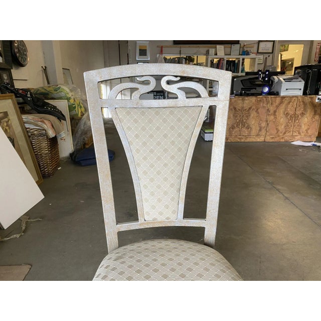 High Style Formal Dining Steel Side Chair, Set of 4 For Sale In Los Angeles - Image 6 of 9