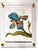 Paint Vintage Teal Iris - Hand Textured Turquois Iris For Sale - Image 7 of 8