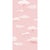 Art Deco Les Nuages Wallpaper by Paule Marrot in Pink For Sale - Image 3 of 3