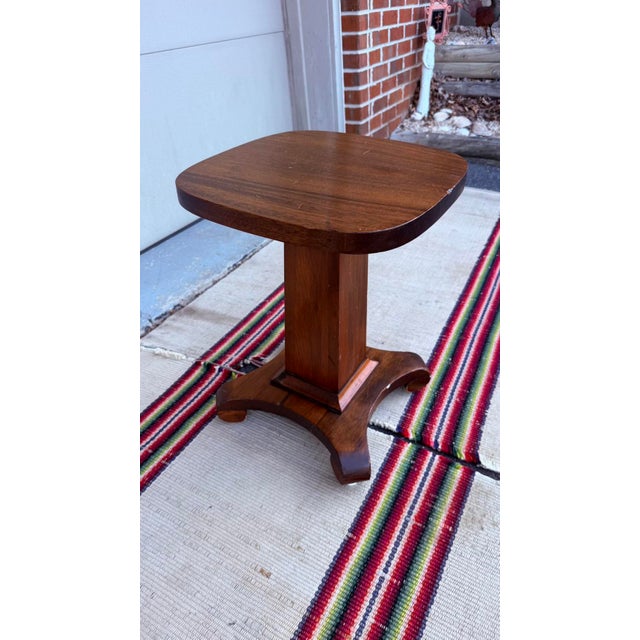 American Vintage Mahogany Empire Revival Jardinière Stand, Circa 1920-1930 For Sale - Image 3 of 12