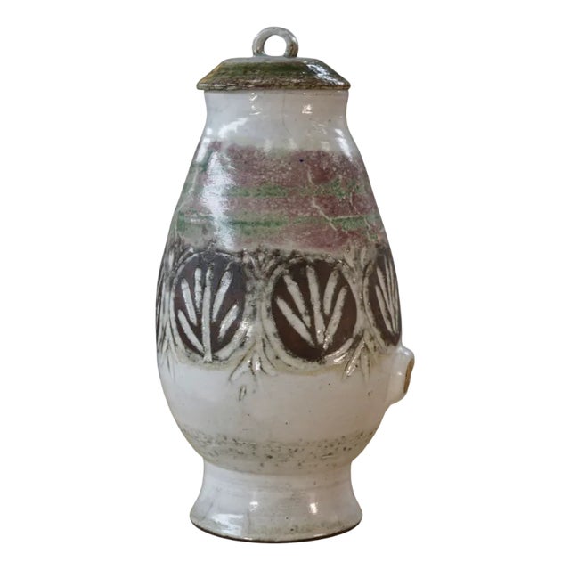 Large Brutalist Ceramic Vase by Albert Thiry, 1950s For Sale