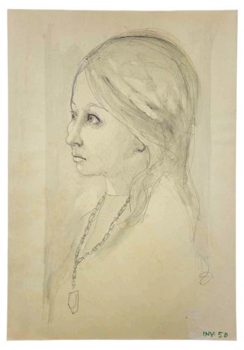 Leo Guida, Portrait, Original Drawing, 1970s