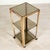 Beautiful original mobile trolley with shelves from the 70s and 80s. Gold-colored square iron structure, three removable...