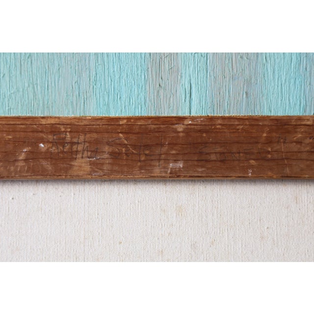 "Stoned" Reitha Sedel Virginia Artist Vintage Moody Portrait Painting For Sale - Image 9 of 9