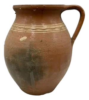 Antique Hungarian Folk Art Cooking Pottery