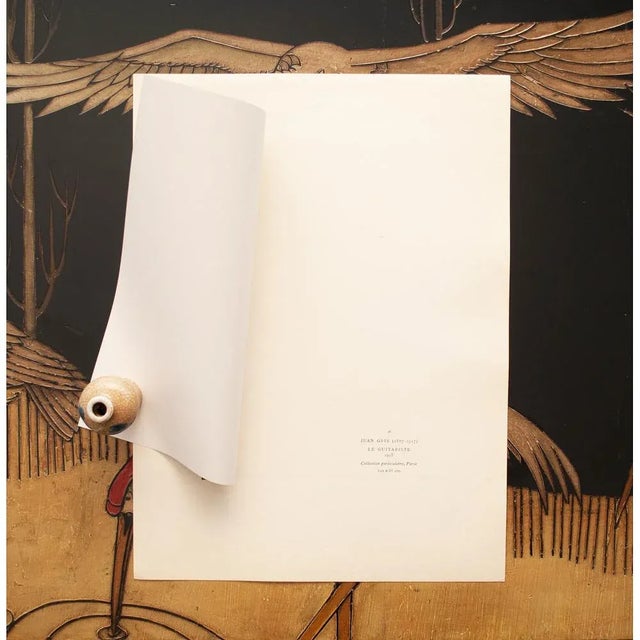 1947 After Juan Gris "The Guitarist", First Edition Parisian Offset Lithograph For Sale In Dallas - Image 6 of 10