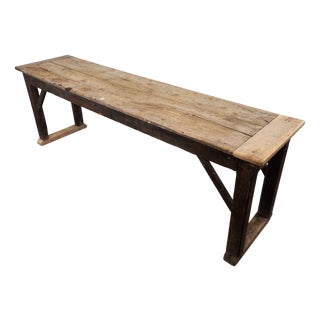 Rustic Farmhouse Table in Fir For Sale