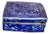 Late 18th Century Ching Dynasty Blue and White Porcelain Box For Sale