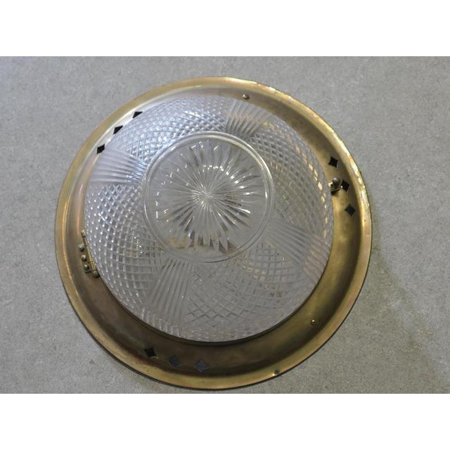 Large Art Deco Early Passenger Liner Ceiling Light, 1920 For Sale - Image 3 of 8