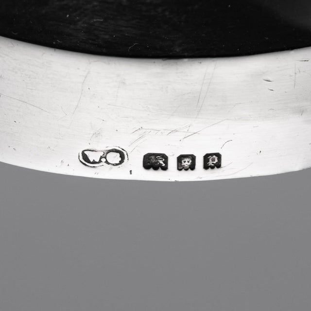 Antique English Silver and Amber Glass Magnifying Glass, 1910 For Sale - Image 11 of 12