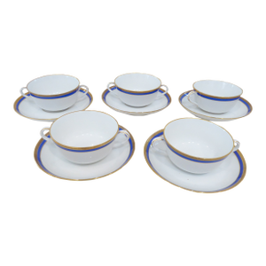 Vintage Ginori Cream Soup Bowls - Set 10