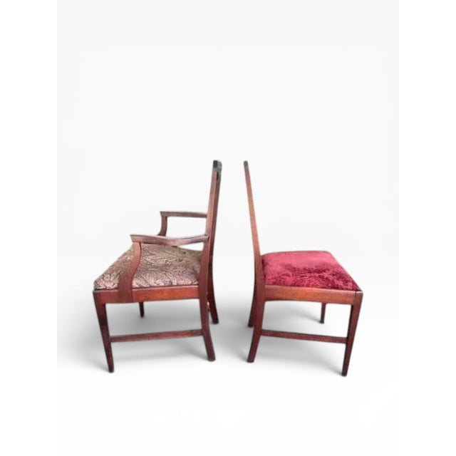 Councill Furniture 1980s Chippendale-Style Dining Chairs Attributed to Councill Craftsmen (6 Side Chairs + 1 Armchair) For Sale - Image 4 of 14