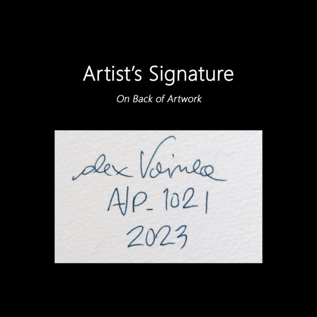 Avp_1021 - Colorful Textured Contemporary Abstract Painting Original Artwork by Alex Voinea For Sale In Los Angeles - Image 6 of 6