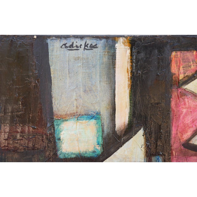 Green David Adickes "Go West" Colorful Modern Abstract Cubist Inspired Still Life Painting, 2010 For Sale - Image 8 of 9