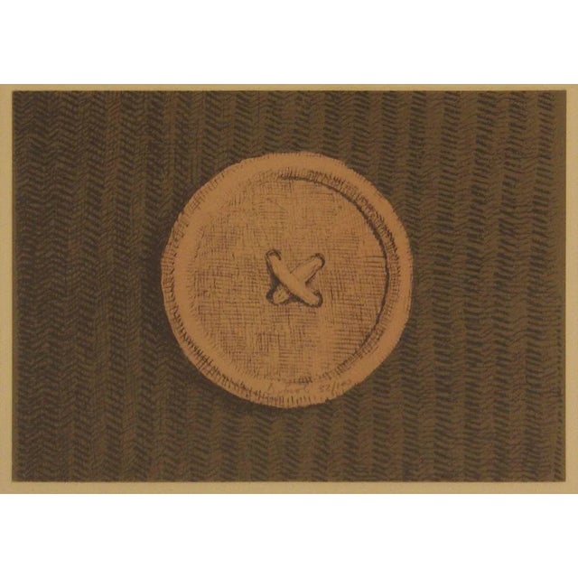 Domenico Gnoli, Button, Original Lithograph, 1966 For Sale - Image 3 of 3