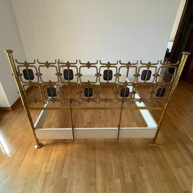 Metal Model 8604 Bed by Osvaldo Borsani & Arnaldo Pomodoro for Tecno, Italy, 1960s For Sale - Image 7 of 18