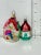 1950s European Cottage House Glass Christmas Ornaments – Hand Painted – Set of 6 For Sale - Image 10 of 12