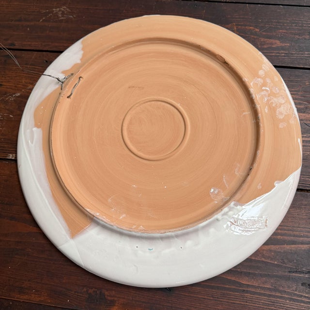 Ceramic Wall Plate by Gennaro Condurso, Seminara, Italy, 2000s For Sale - Image 11 of 13