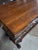 This English Antique Oak Heavily Carved Late 19th Century Desk With Barley Twist Legs would definitely make a statment in...