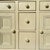 Vintage Painted Wood Sideboard With Paneled Doors For Sale - Image 9 of 18