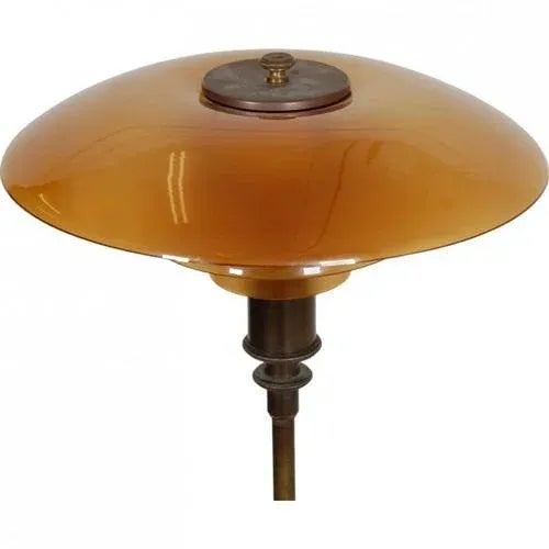 PH3/2 Table Lamp with Amber Glass Shades by Poul Henningsen, 1920s For Sale - Image 4 of 9