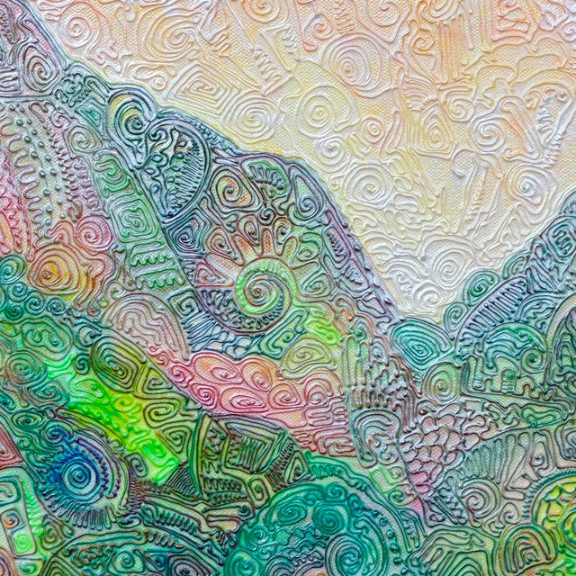 This is a one-of-a-kind original textural abstract landscape artwork by San Diego artist, Alexander Arshansky. Its...