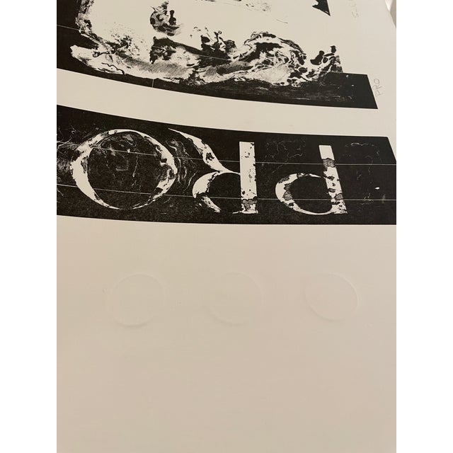 1970s Modern Embossed Lithograph For Sale - Image 4 of 6