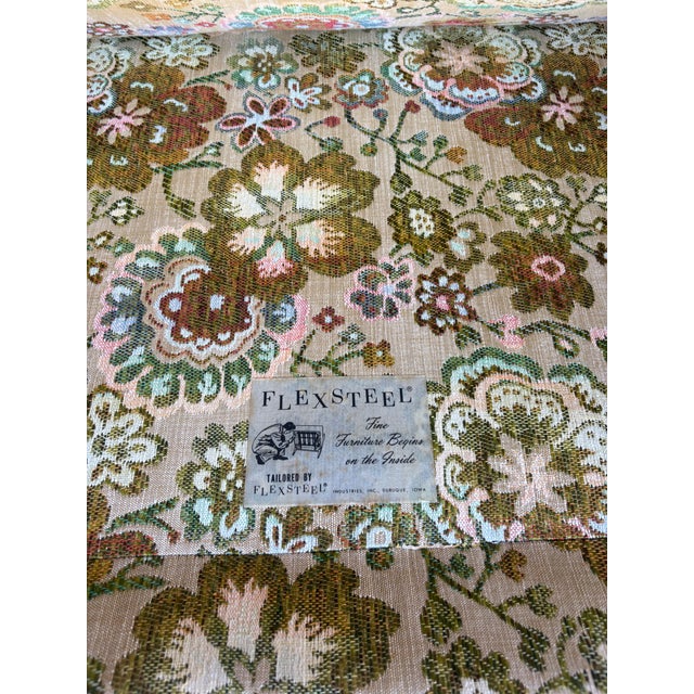 Mid 20th Century Mid Century Flexsteel Floral Sofa For Sale - Image 5 of 8