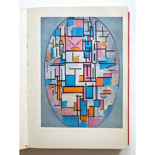 Mid-Century Modern " Piet Mondrian Life and Work " Vintage 1956 1st Edition Large Volume Lithograph Print Modernist Art Book For Sale - Image 3 of 13