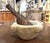 French 19th Century French Carved White Marble Mortar With Wood Pestle For Sale - Image 3 of 8
