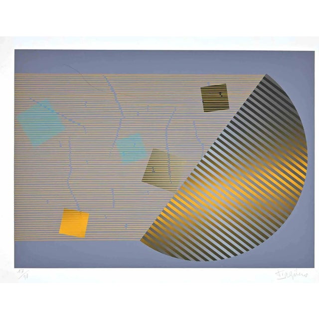 Para el Caro Mario is an original screen print realized by Aguero Torres Leopoldo in 1973. Very good condition on a white...