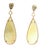 Contemporary 18K Yellow Gold Mother-of-Pearl & Diamond Teardrop Earrings For Sale - Image 9 of 12