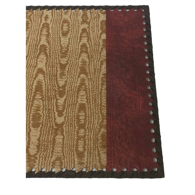 Early 21st Century Italian Burgundy Tooled Leather Embossed Book Cover ...