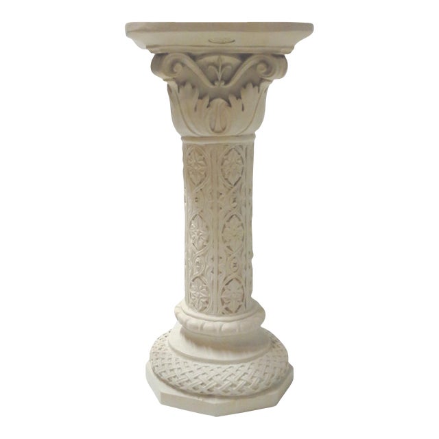 Vintage Acanthus Leaf Pedestal Stand For Sale