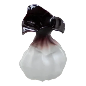 Vintage Nikolas Weinstein Signed Sculptural Frosted Art Glass Vase