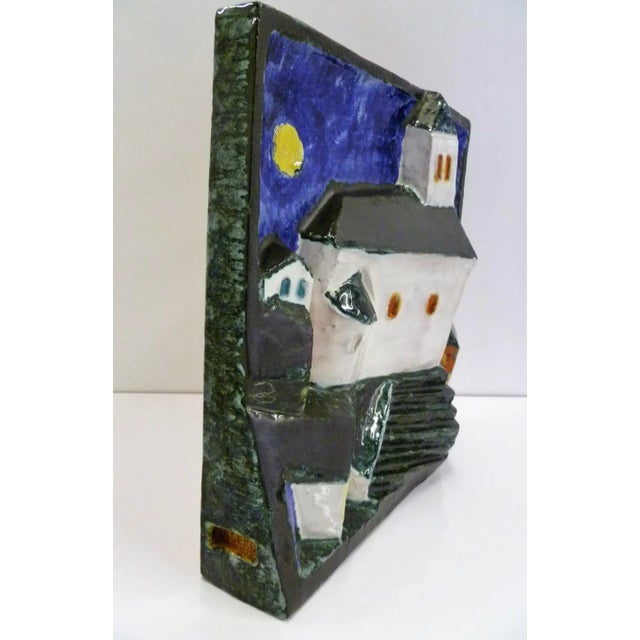 1960s Mid-Century Modern Cseko, Csekovszky Arpad, Hungarian Sculpture & Ceramist 3-D Pottery Wall Hanging For Sale In Miami - Image 6 of 12