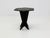 French Art Deco Cubist Side Table in Black Carved Slate Stone, 1940s, in Good conditions. Designed 1920 to 1949 This piece...