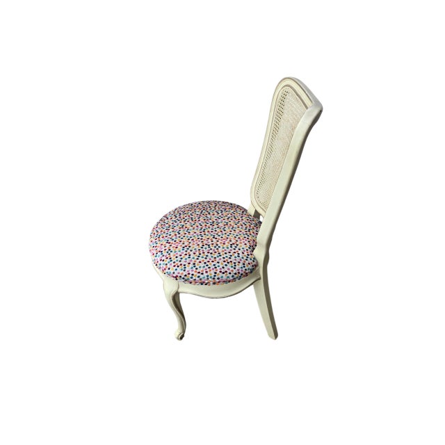 Cream 1950s French Style Cream Vanity Chair For Sale - Image 8 of 11