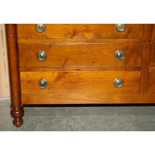 Wood Vintage Grange Paris Cherry Wood Sideboard Bought from Harrods London For Sale - Image 7 of 18