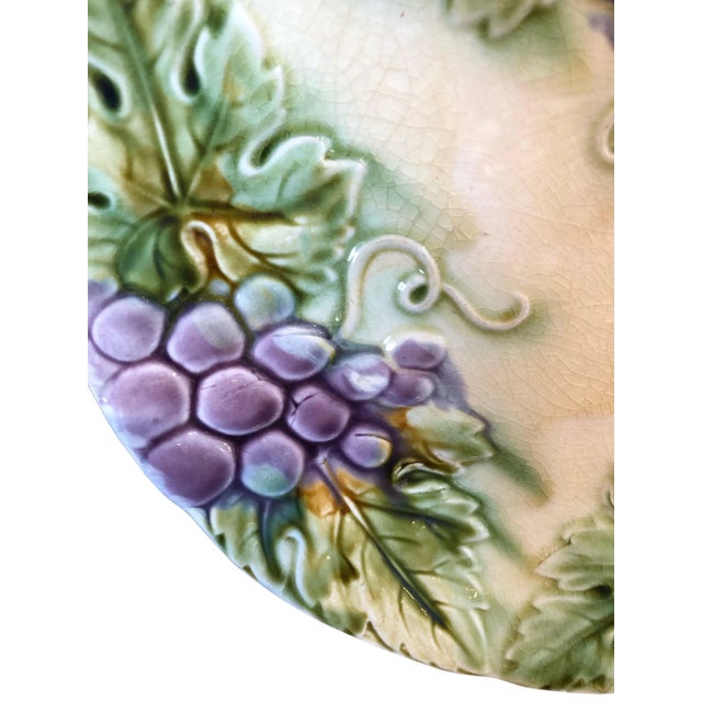 French 19th Century Grape Plate For Sale - Image 4 of 7
