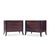 Contemporary Barbara Barry for Baker Mahogany Commode Nightstand End Tables - Pair For Sale - Image 3 of 13